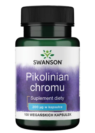 Swanson Pikolinian Chromu 200 mcg 100 kapsułek