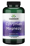 Swanson Cytrynian magnezu 225 mg, 240 tabletek