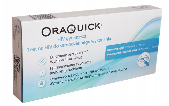 Oraquick, test do wykrywania HIV ze śliny, 1 szt.