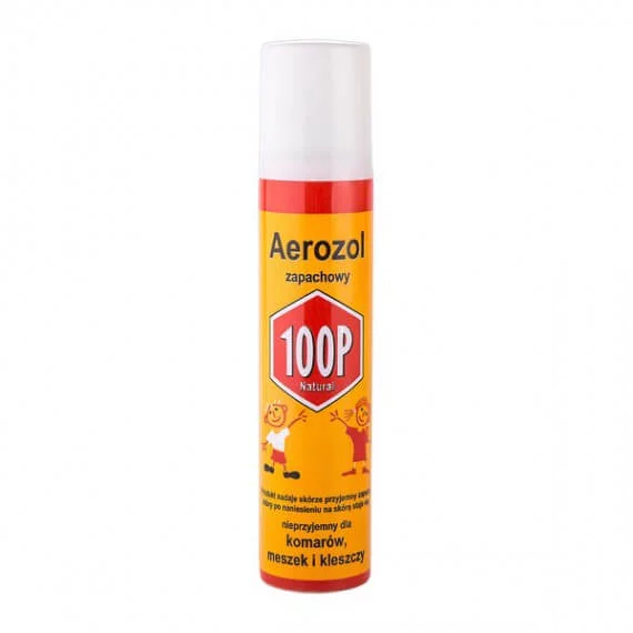 100P Aerozol ochronny  spray na komary, mieszki i kleszcze, 75 ml