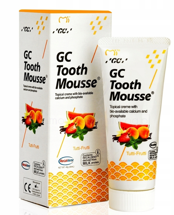 GC Tooth Mousse płynne szkliwo, bez fluoru, tutti-frutti, 35 ml