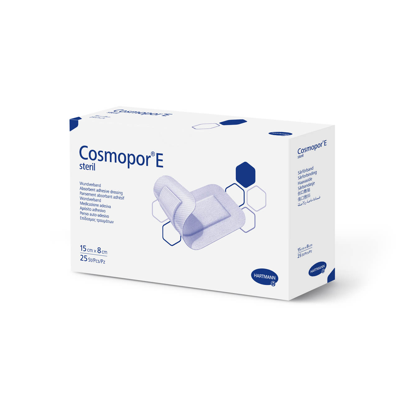 COSMOPOR E , opatrunek jałowy 15 x 8 cm, 25 szt.