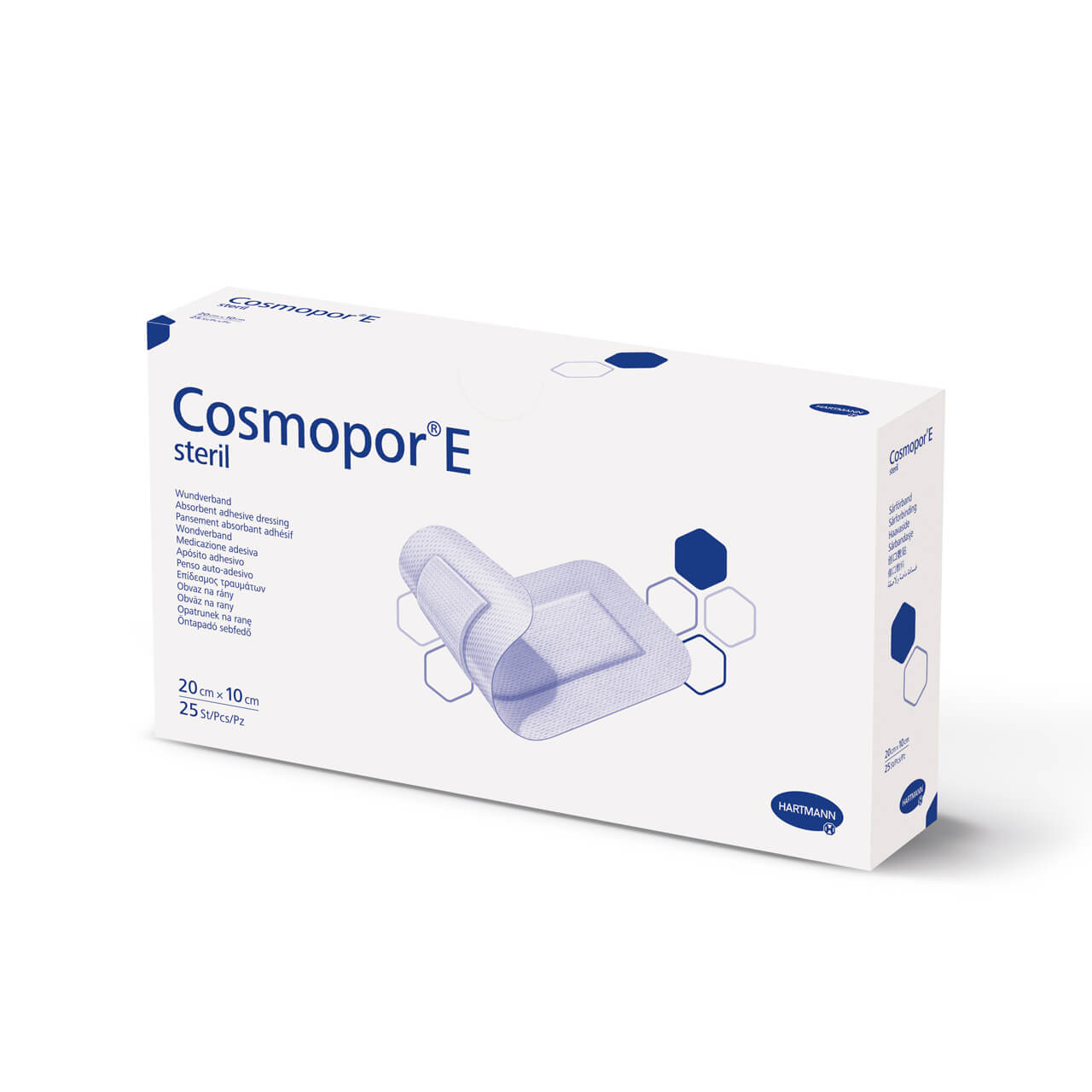 COSMOPOR E , opatrunek jałowy 20 x 10 cm, 25 szt.