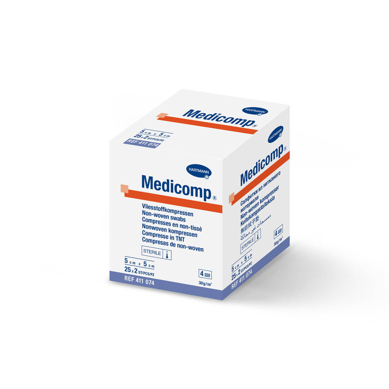 Kompresy MEDICOMP, jałowe, 5 x 5 cm 50 szt.