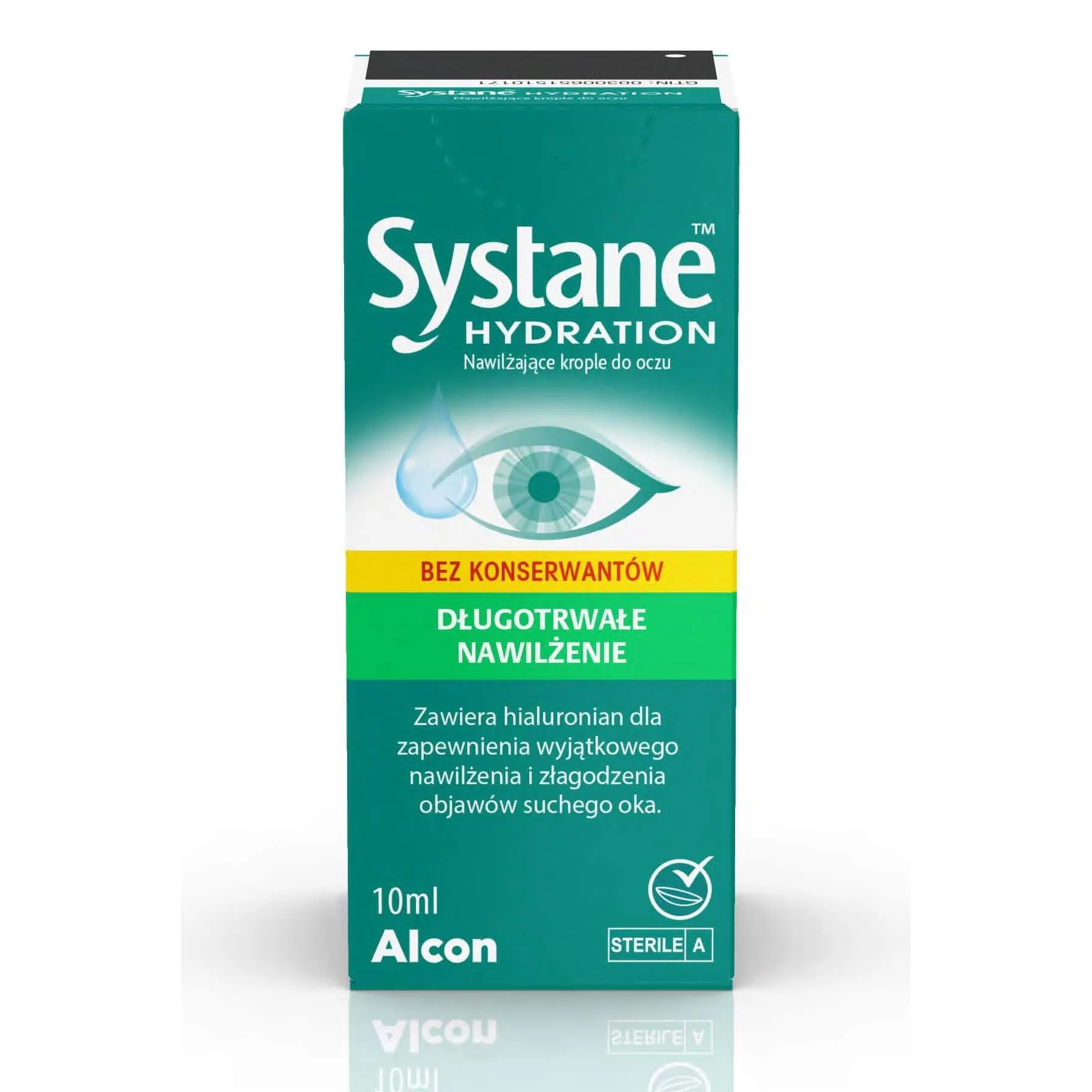 Systane Hydration krople długotrwale nawilżające do oczu bez konserwantów, 10 ml