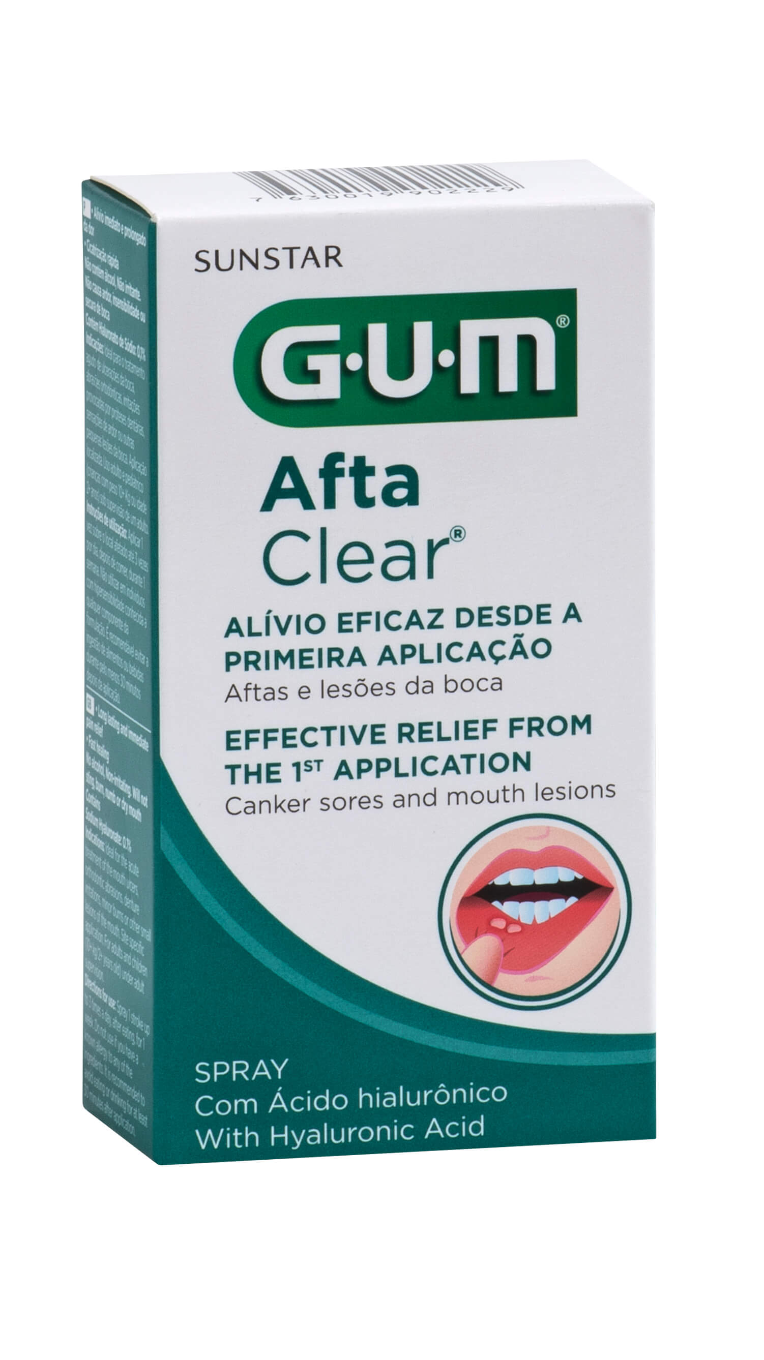 SUNSTAR GUM Afta Clear, spray do ust, 15 ml KRÓTKA DATA 31.07.2026