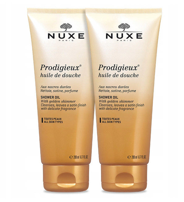NUXE Prodigieux, olejek pod prysznic, 2 x 200 ml