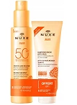 NUXE Sun zestaw: mleczko do opalania twarzy SPF 50, 150 ml + szampon, 100 ml