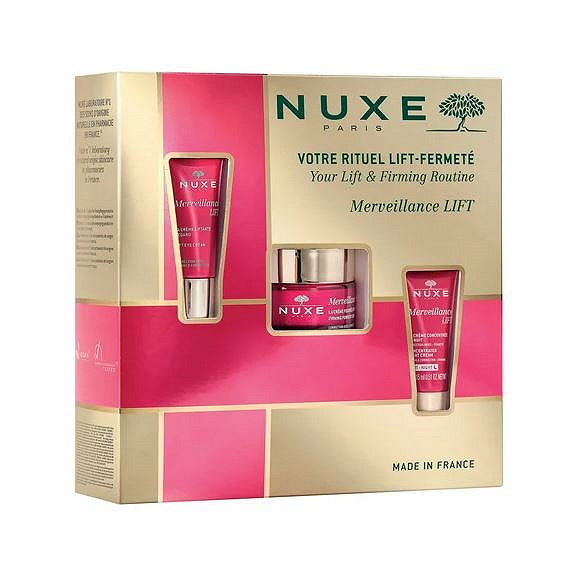 Nuxe Merveillance Lift, krem do skóry mieszanej, 50 ml + krem na noc, 15 ml + krem pod oczy, 15 ml