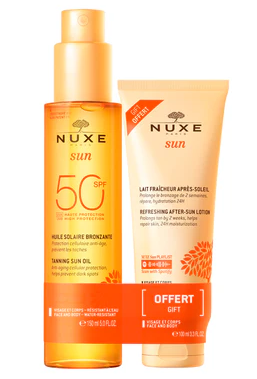 Nuxe Sun, olejek do opalania SPF 50, 150 ml + balsam po opalaniu, 100 ml