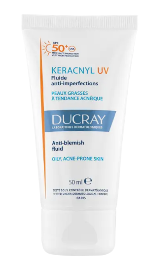 Ducray Keracnyl UV, fluid, SPF 50+, 50 ml