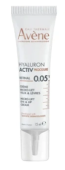 Avene Hyaluron Active, liftingujący krem na okolice oczu i ust, 15 ml