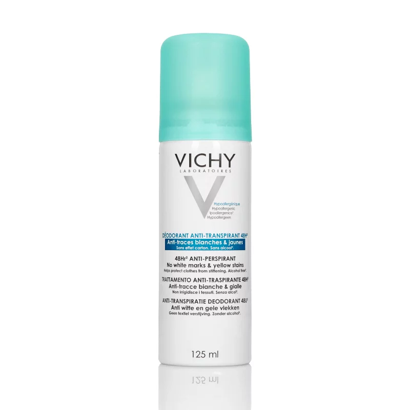 Vichy Antyperspirant 48H przeciw poceniu się w aerozolu, 125 ml