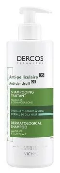 Vichy Dercos Anti Dandruff DS szampon przeciwłupieżowy, włosy normalne i przetłuszczające się, 390 ml