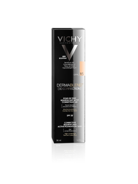 Vichy Dermablend 3D, podkład wyrównujący powierzchnię skóry, opal 15, 30 ml