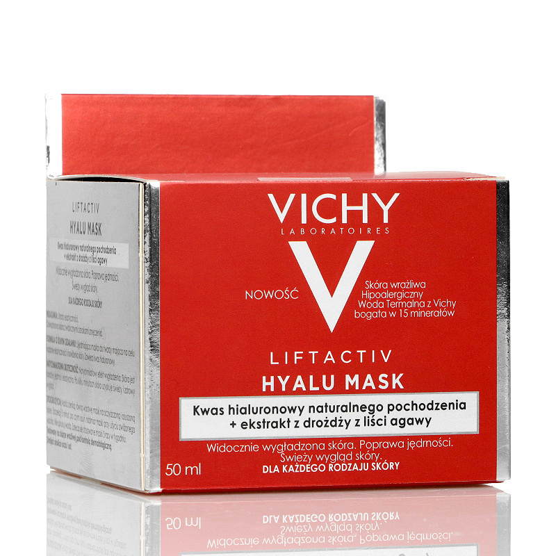 Vichy Liftactiv Hyalu Mask, krem-maska na noc z kwasem hialuronowym, 50 ml