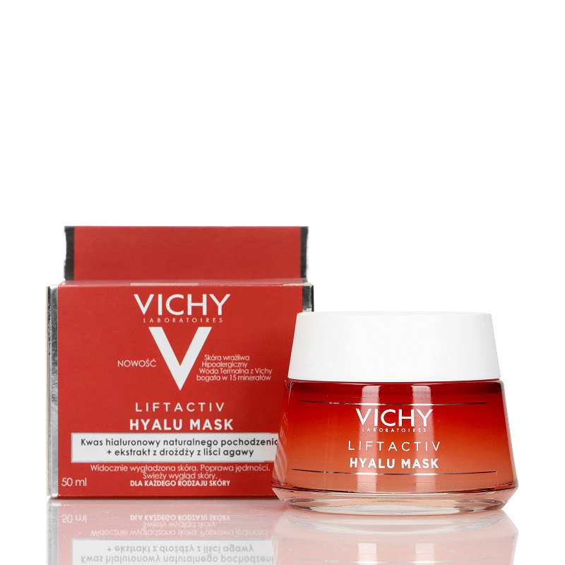 Vichy Liftactiv Hyalu Mask, krem-maska na noc z kwasem hialuronowym, 50 ml