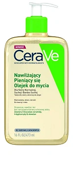CeraVe, nawilżający pieniący się olejek do mycia, 473 ml.