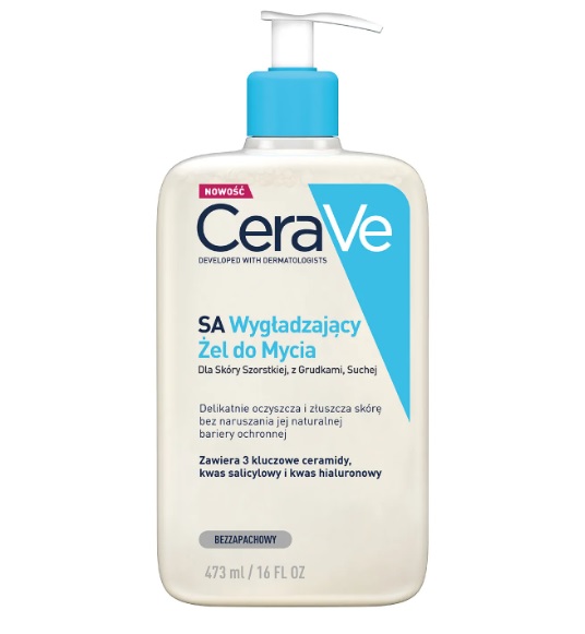 CERAVE SA Wygładzający żel do Mycia  dla skóry szorstkiej, z grudkami, suchej 473 ml