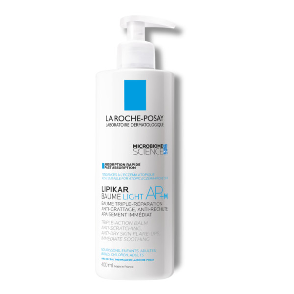 La Roche-Posay Lipikar Baume Light AP+M, lekki balsam regenerujący do skóry suchej, 400 ml