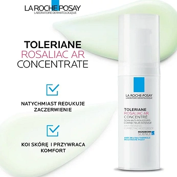 La Roche-Posay Toleriane Rosaliac AR Concentrate , kuracja dla skóry skłonnej do zaczerwienienia, 40 ml.