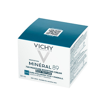 Vichy Mineral 89 RICH, krem nawilżająco-odbudowujący, 50 ml