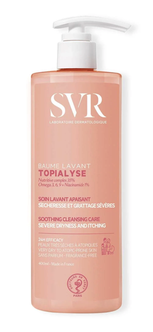 SVR TOPIALYSE Baume Lavant, odżywczy balsam do mycia skóry, 400 ml
