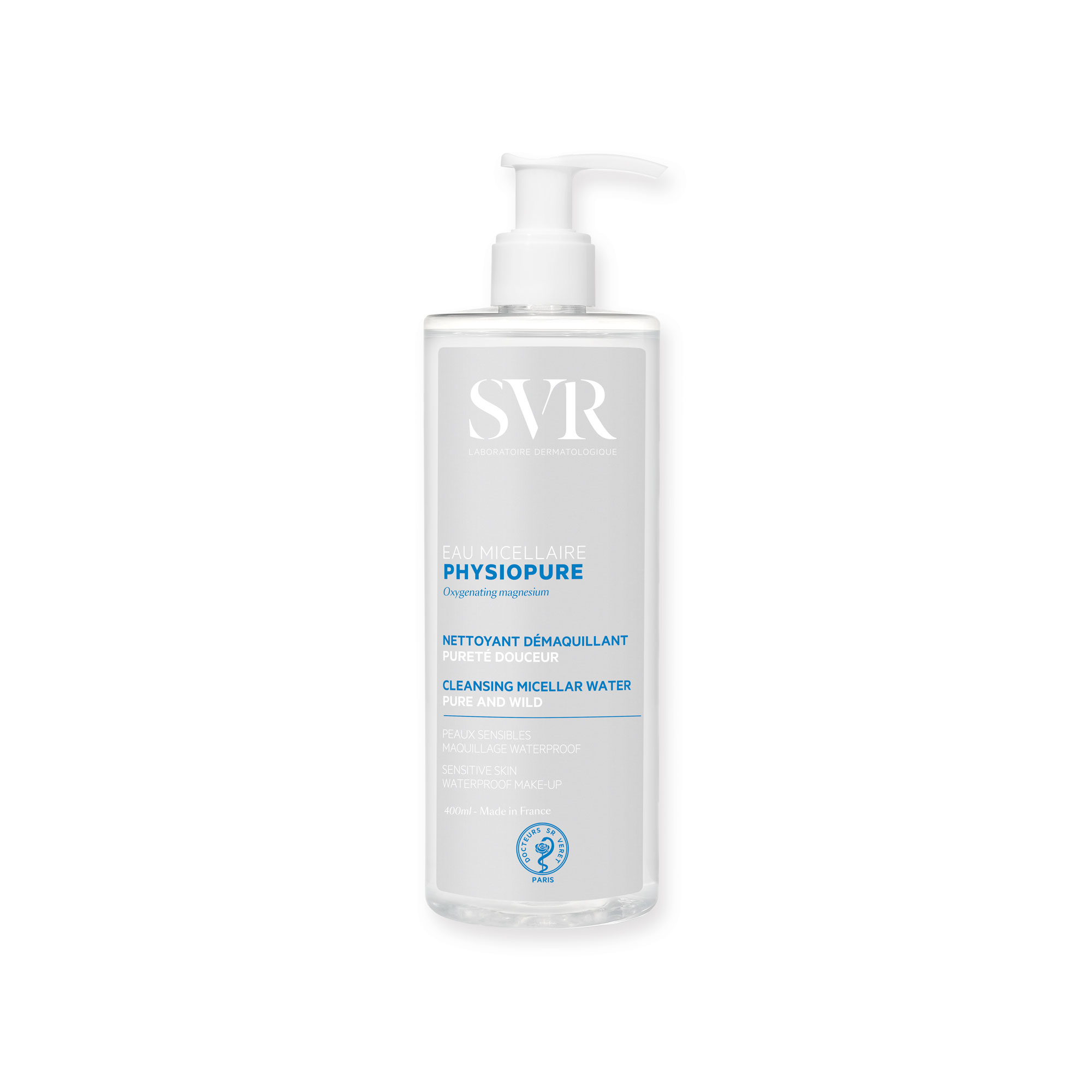 SVR Physiopure delikatnie oczyszczająca woda micelarna, 400 ml KRÓTKA DATA 31.07.2026