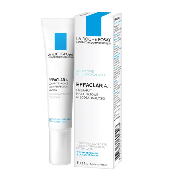 La Roche-Posay Effaclar A.l., krem na punktowe niedoskonałości, 15 ml