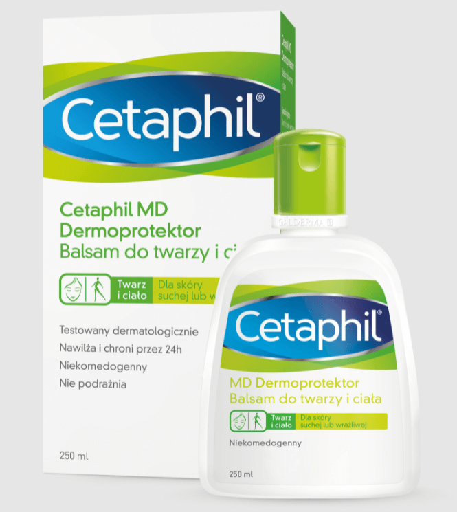 Cetaphil MD Dermoprotektor, balsam nawilżający do skóry suchej i wrażliwej, 250 ml