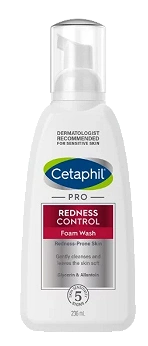 Cetaphil PRO Redness Control, pianka do mycia twarzy dla skóry wrażliwej i naczynkowej, 236 ml