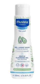 Mustela, delikatny żel do mycia, 200 ml