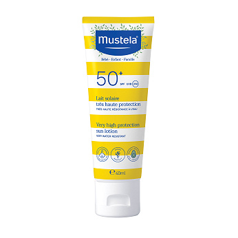 Mustela SUN, mleczko przeciwsłoneczne, SPF 50+, 40 ml.