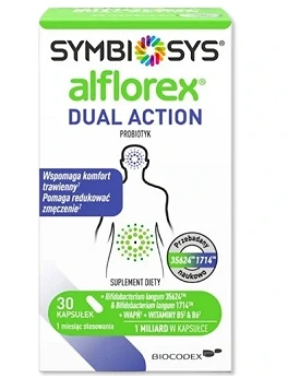 Symbiosys Alflorex Dual Action, probiotyk, 30 kapsułek