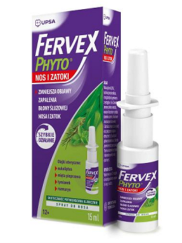 Fervex Phyto Nos i zatoki, spray do nosa, 15 ml