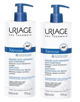 URGO DUO Xemose, kojący olejek w kremie, 2 x 500 ml