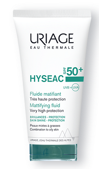 Uriage Hyseac , fluid przeciwsłoneczny, SPF 50+,