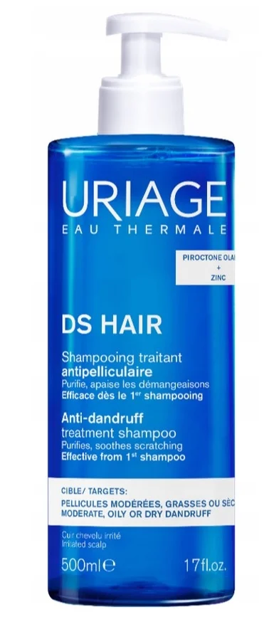 Uriage DS Hair, szampon przeciwłupieżowy, 500 ml