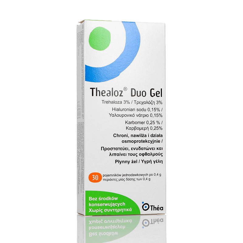 Thealoz Duo Gel, żel do oczu o działaniu nawilżającym, 30 szt.