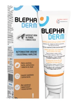 Blephaderm, łagodzący krem na powieki i okolice oczu, 40 ml