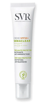 SVR SEBIACLEAR Creme SPF50+, ochronny krem do skóry trądzikowej, SPF 50+, 40 ml