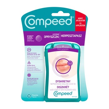 Compeed Dyskretny Plaster Leczniczy, na opryszczkę, 15 szt.