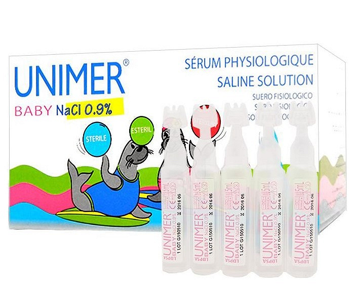 Unimer baby NaCl 0,9%, sól fizjologiczna dla niemowląt, 50 ampułek