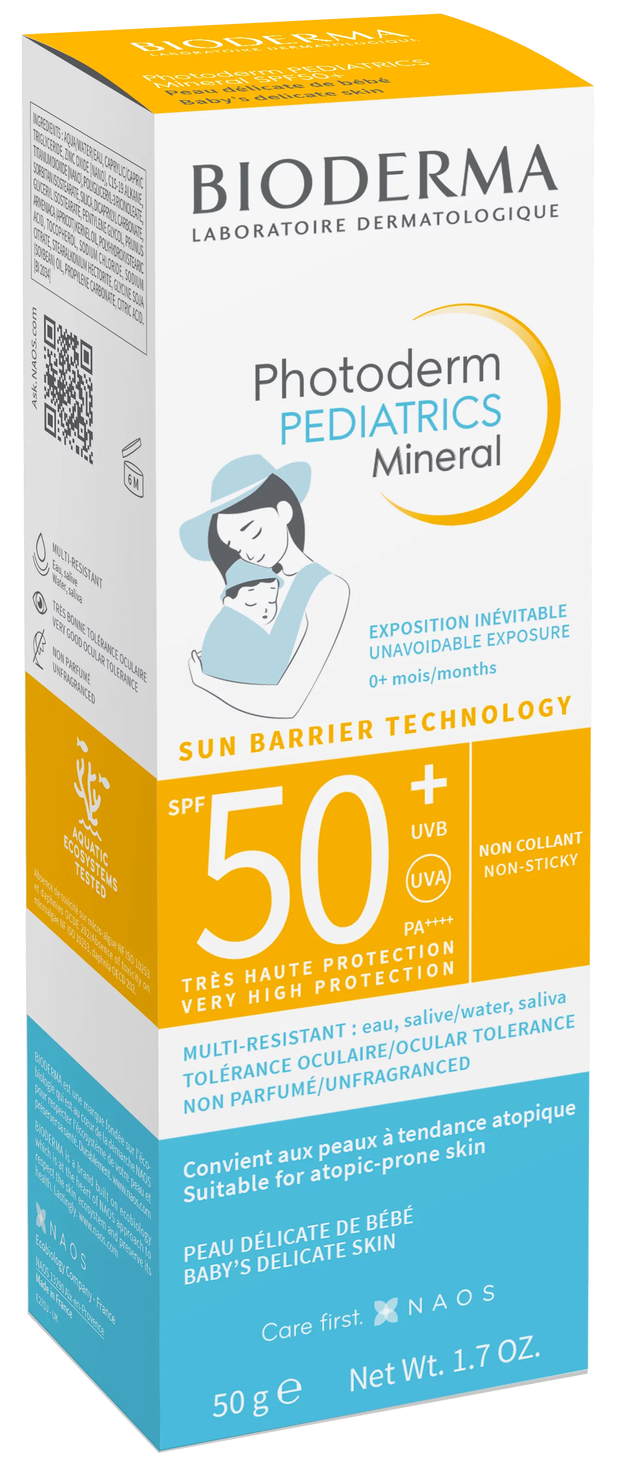 Bioderma Photoderm Pediatrics Mineral, mleczko ochronne dla dzieci, SPF 50 +, 50 g