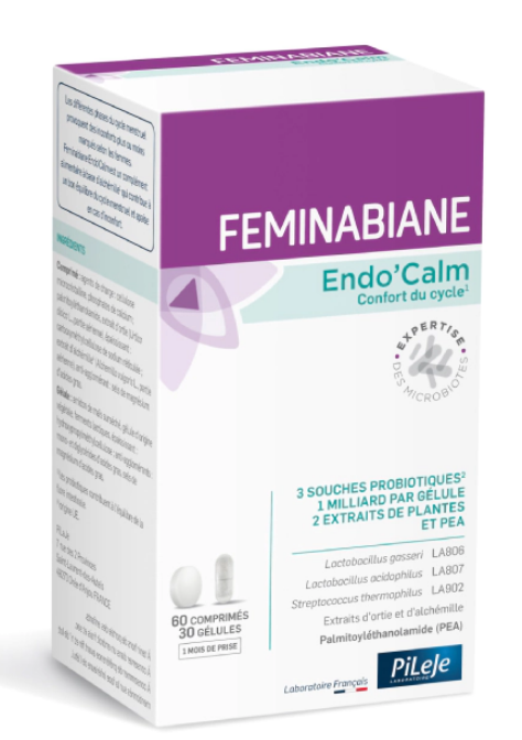 Feminabiane Endo'calm, 30 kapsułek + 60 tabletek