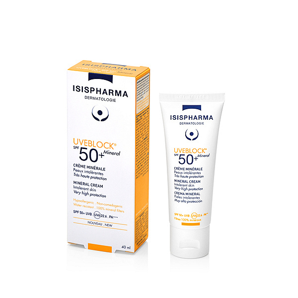 TRADIX GROUP IsisPharma UVEBLOCK MINERAL, krem mineralny SPF 50+, 40 ml — Składniki i ocena