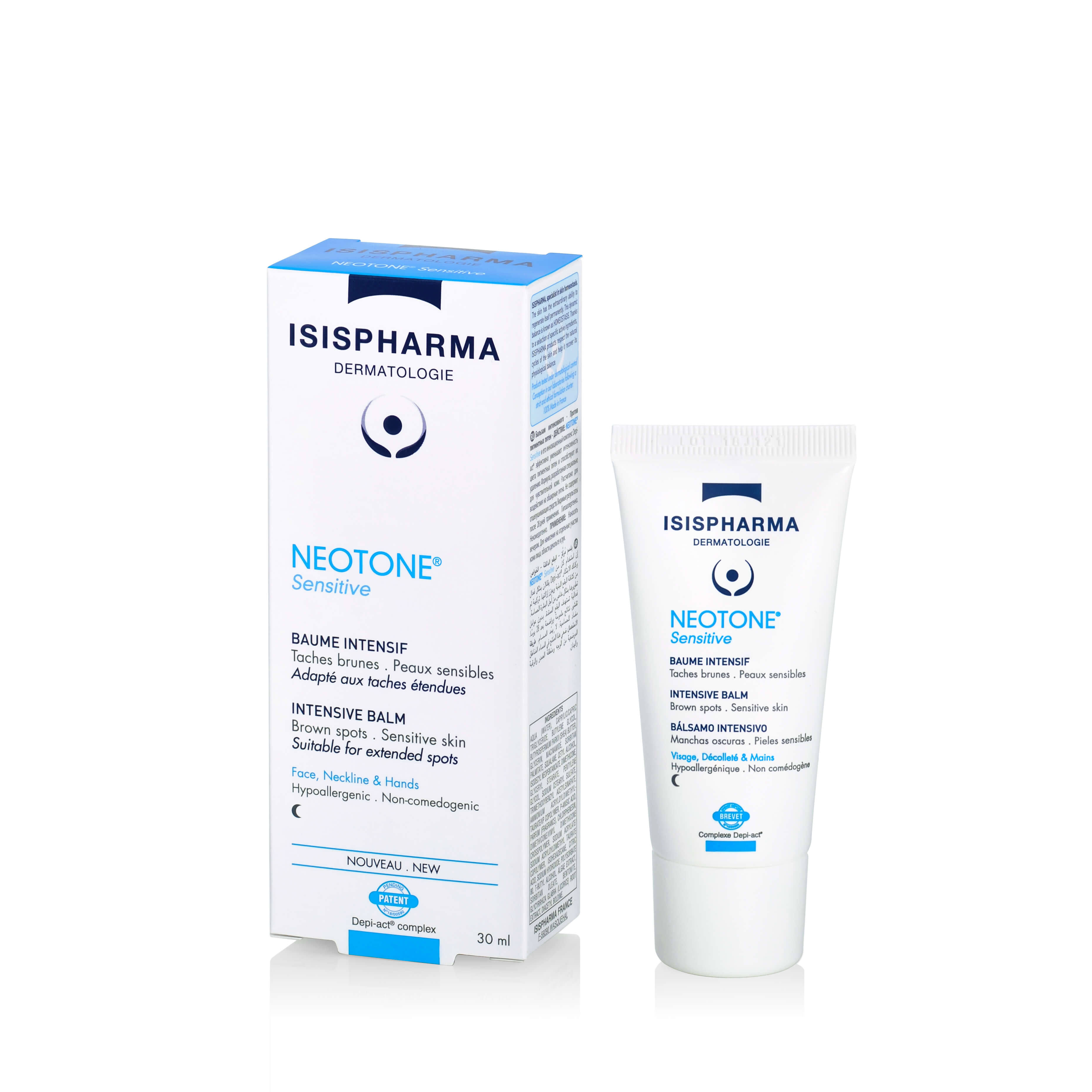 TRADIX GROUP IsisPharma Neotone sensitive, balsam likwidujący przebarwienia skóry, na noc, 30 ml — Składniki i ocena