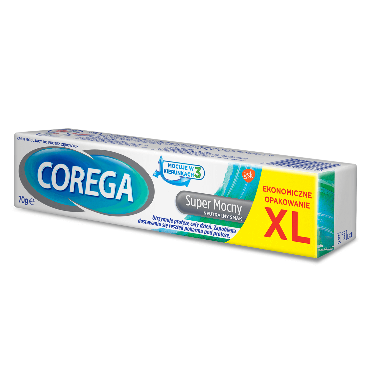 Corega Extra Strong, krem mocujący do protez bez cynku, 70 g