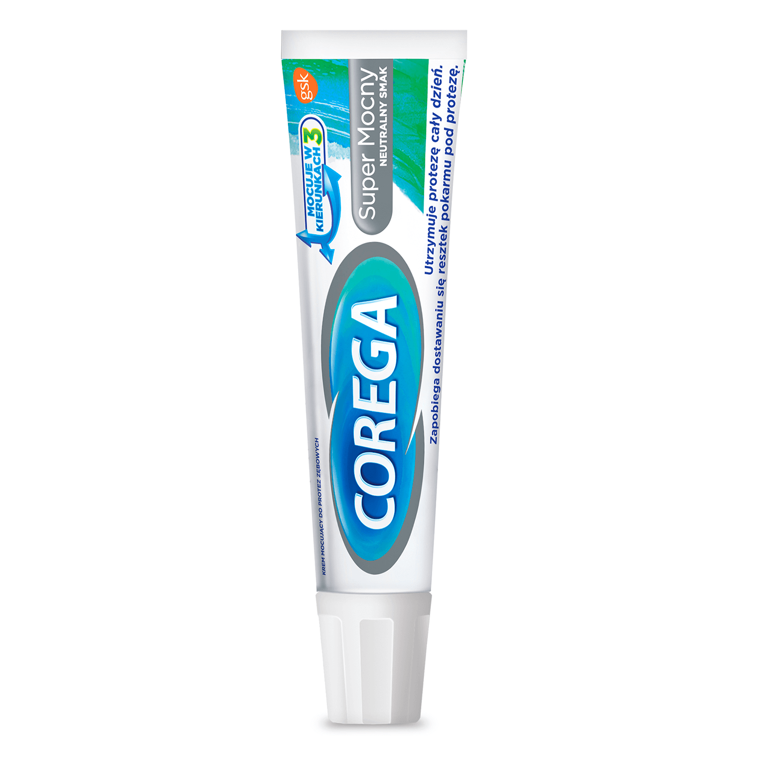 Corega Extra Strong, krem mocujący do protez bez cynku, 70 g