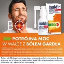 Inaldin Gardło MAX, aerozol do jamy ustnej na ból gardła, 30 ml